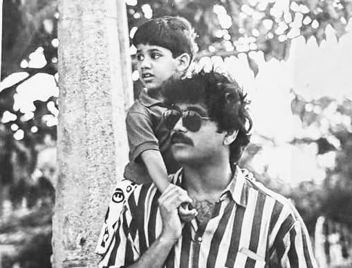 Akkineni Clan's Father's Day  Naga Chaitanya's memorable snap with King Nagarjuna captivates all