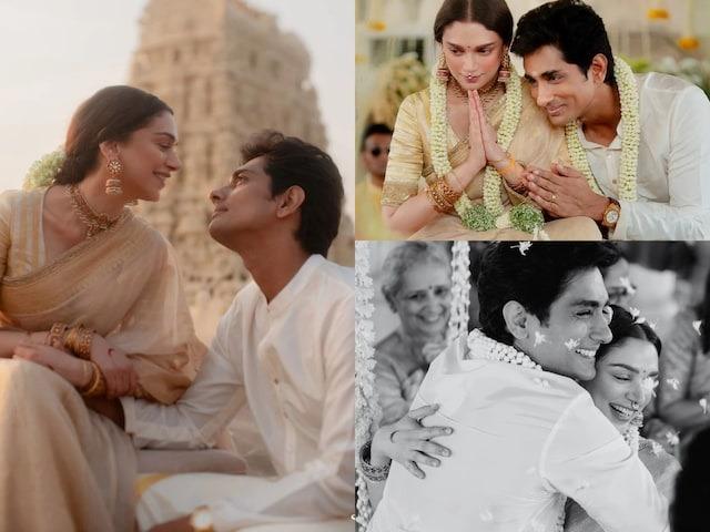 Siddharth and Aditi Rao Hydari Secretly Tie the Knot in Intimate South Indian Temple Ceremony
