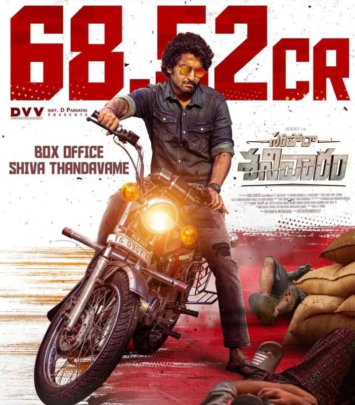 Nani’s "Saripodhaa Sanivaaram" Thrives at the Box Office Despite Heavy Rains
