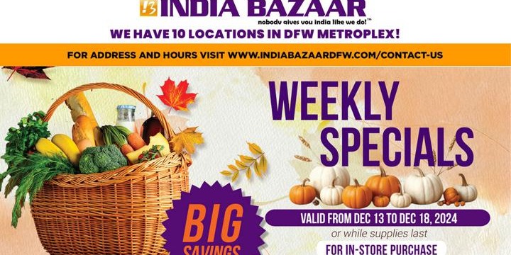 Weekly Specials at India Bazaar – Big Savings Await!