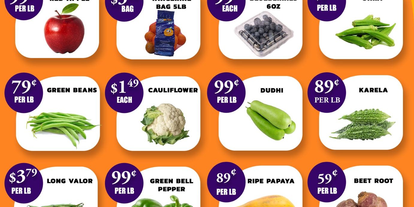 India Bazaar-Fresh Specials: Unbeatable Deals on Fruits & Veggies