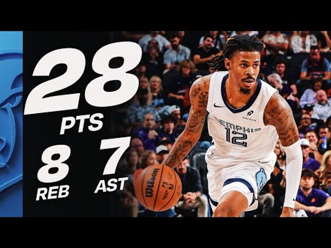 Ja Morant Comes Up BIG vs Suns! 🔥 | October 29, 2025