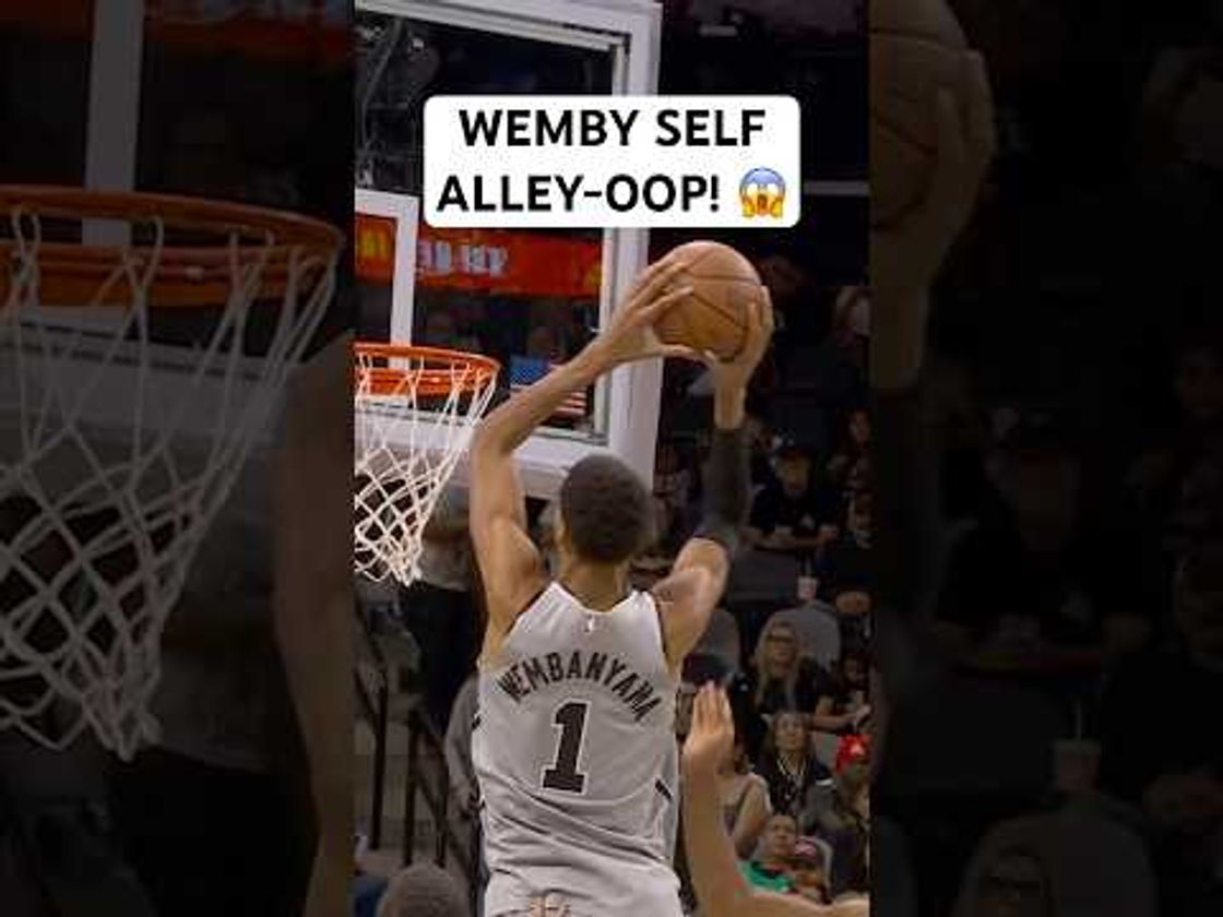 Wemby off the glass to himself!! 👽