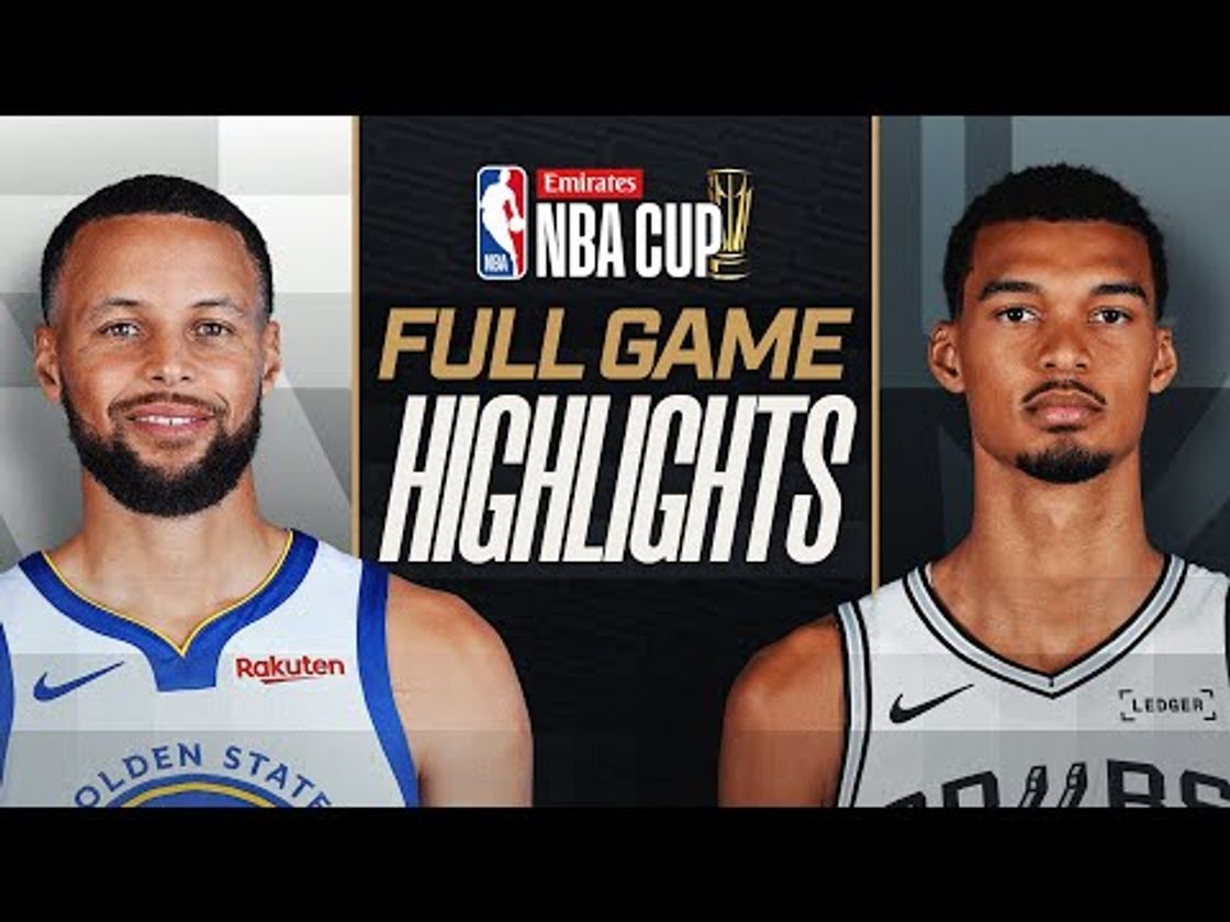 WARRIORS at SPURS | EMIRATES NBA CUP 🏆 | FULL GAME HIGHLIGHTS | November 14, 2025