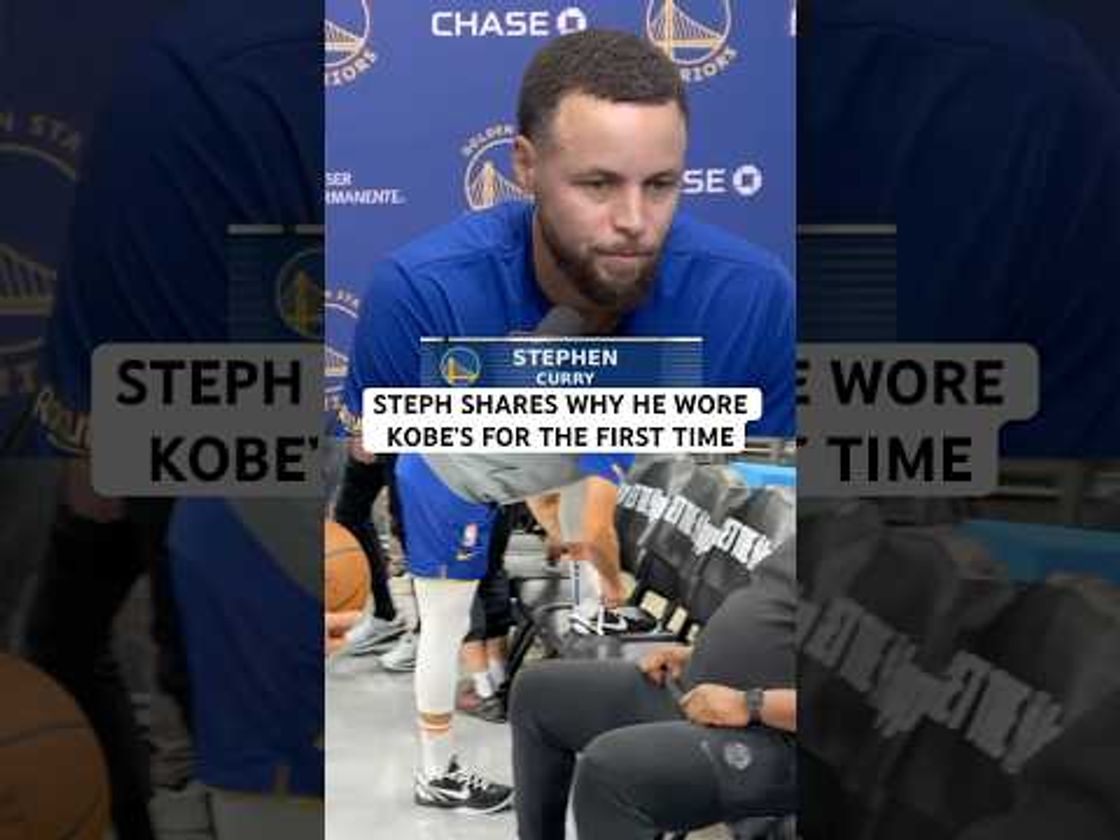Steph says Kobe meant a lot so that’s why he wore them in pre game