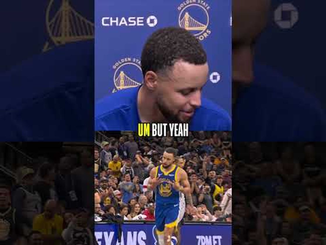 Steph on throwing up 2-3 hands (kinda 😂)