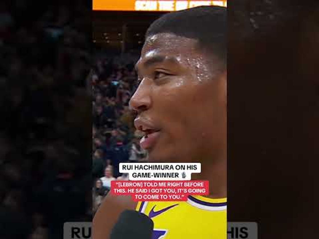 LeBron told Rui Hachimura the ball was going to come to him 🤯
