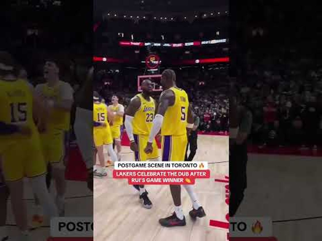 Good vibes after Rui’s clutch three 🕺