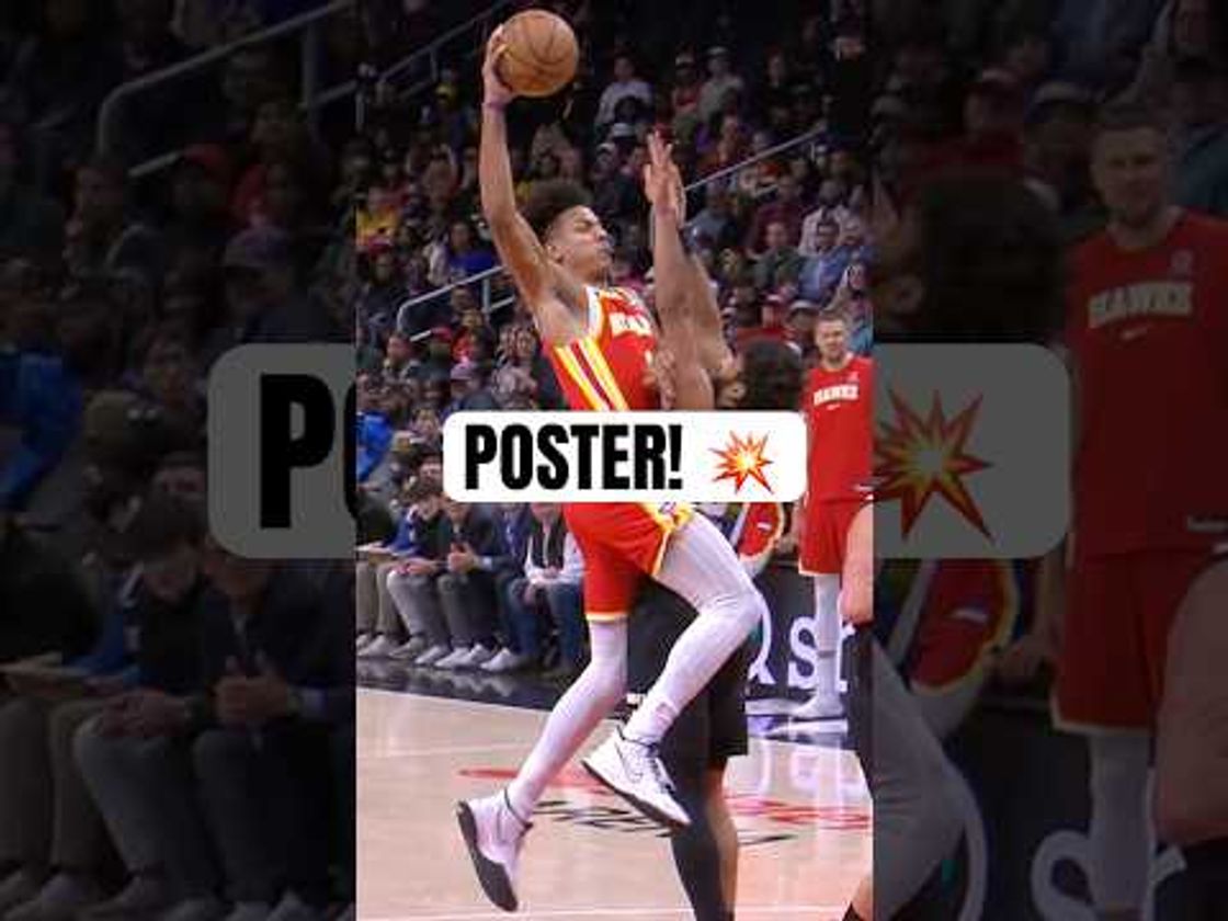 Jalen Johnson with the angry poster! 😤