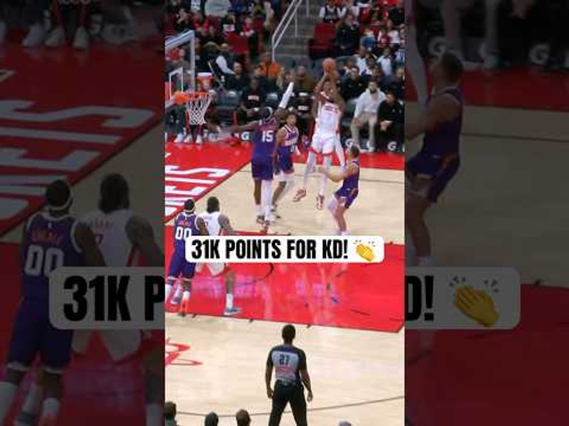 Kevin Durant gets 31,000 points on the smooth jumper