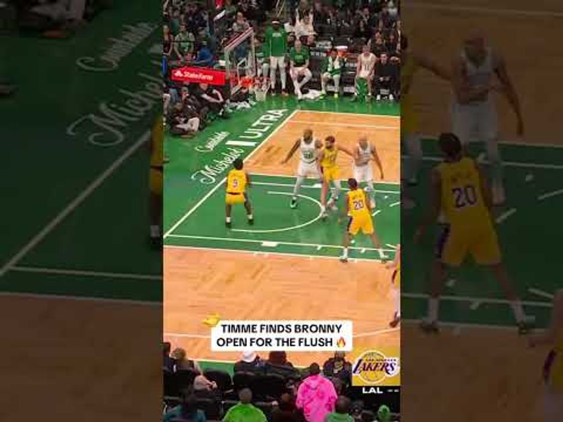 Bronny flushes it home 🔥