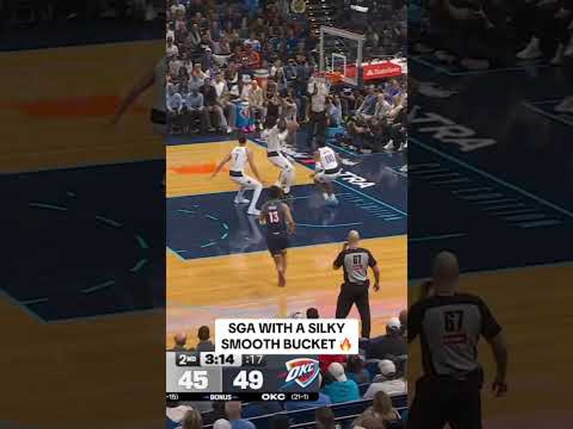 SGA with the tough fall away jumper⚡️