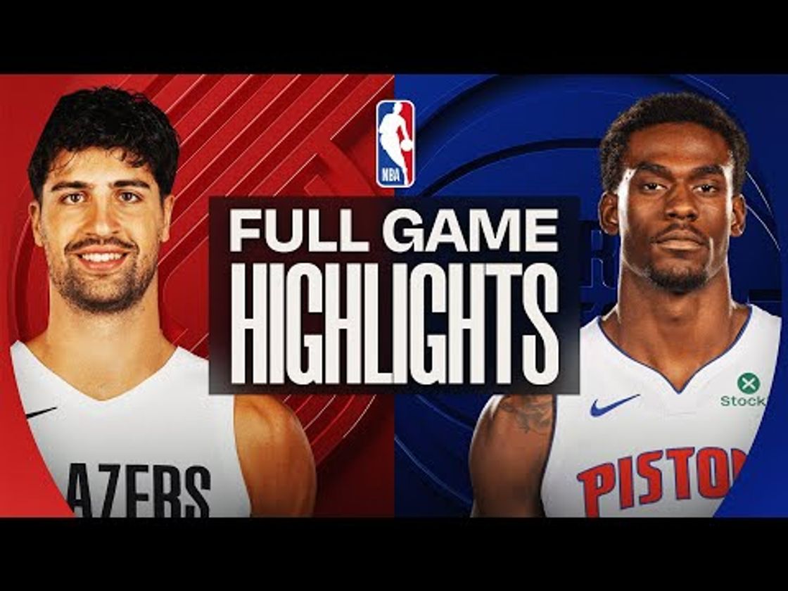 TRAIL BLAZERS at PISTONS | FULL GAME HIGHLIGHTS | December 5, 2025