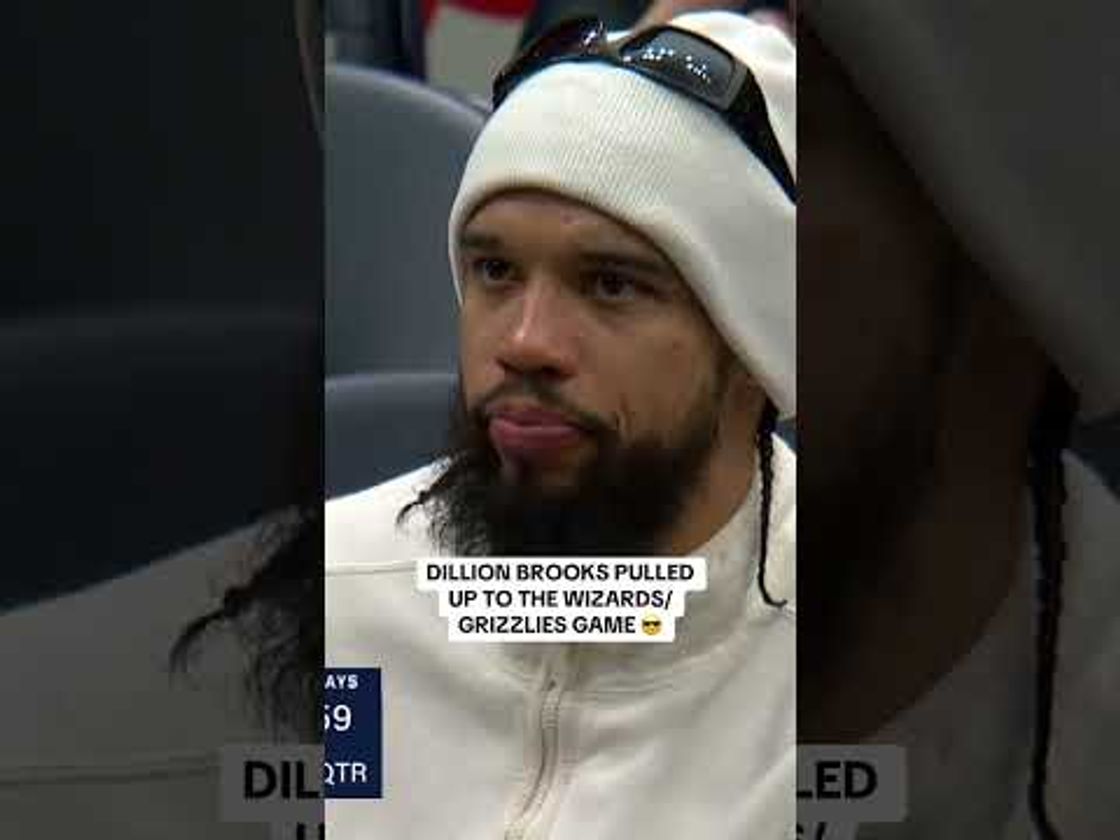 Dillon Brooks getting some early scouting in 😂