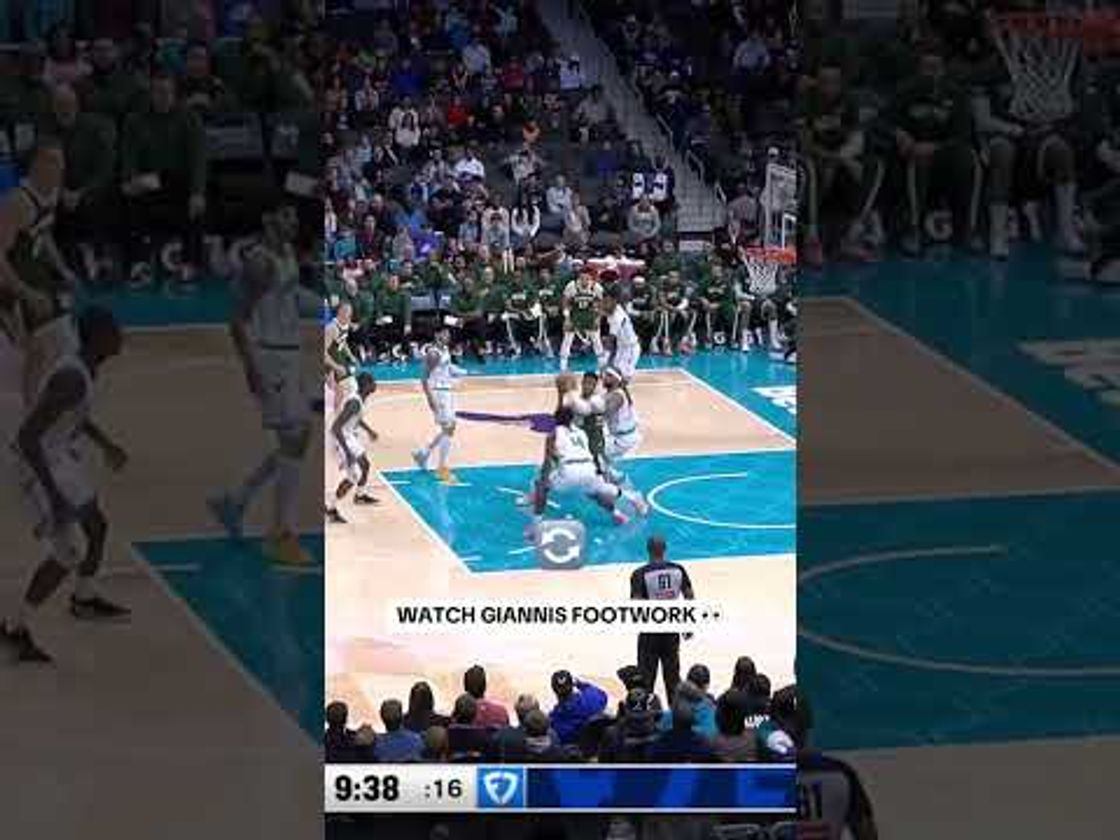 Giannis powers his way into the lane and finishes 😤