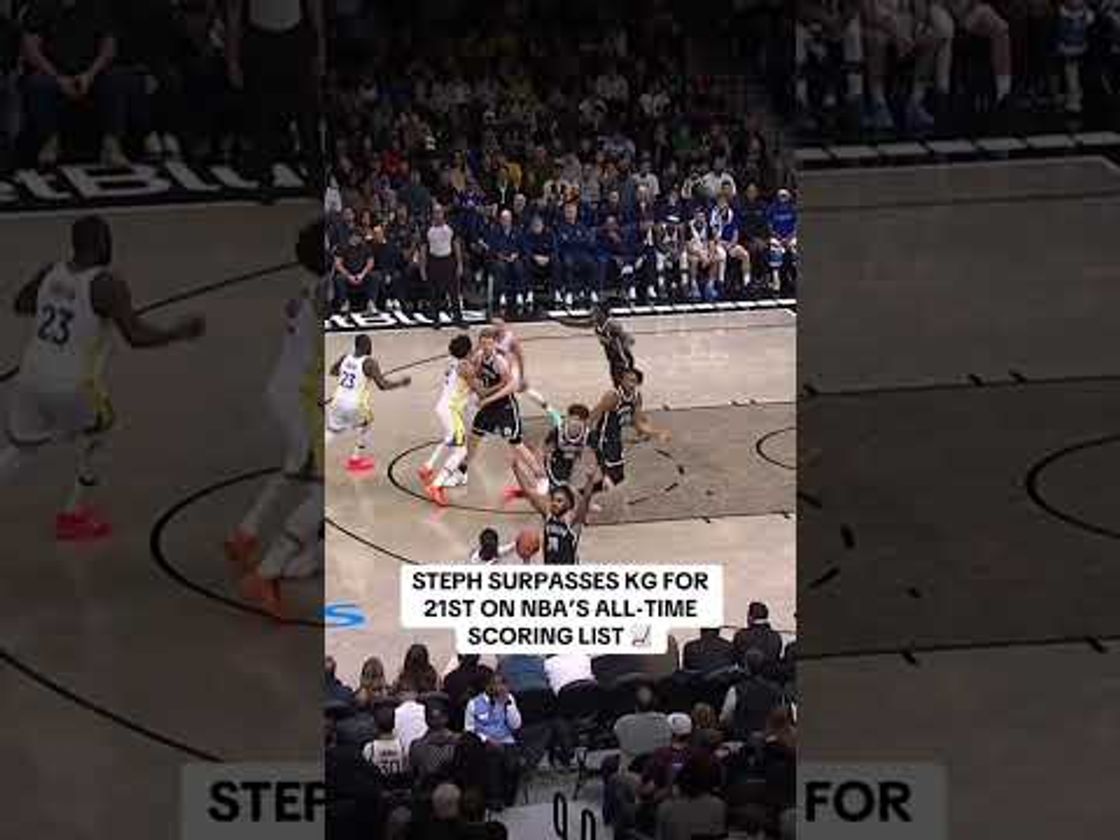 Steph Curry passes Kevin Garnett (26,071) for 21st on the NBA All-time scoring list 👏