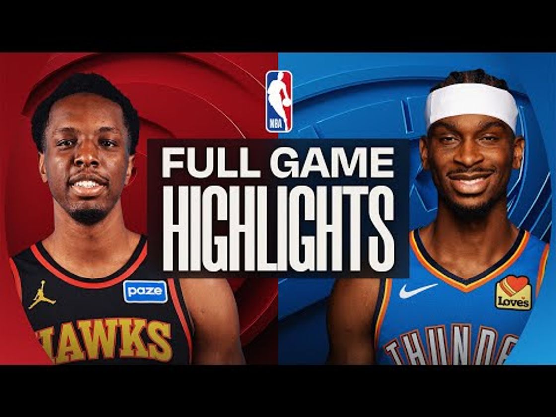 HAWKS at THUNDER | FULL GAME HIGHLIGHTS | December 29, 2025
