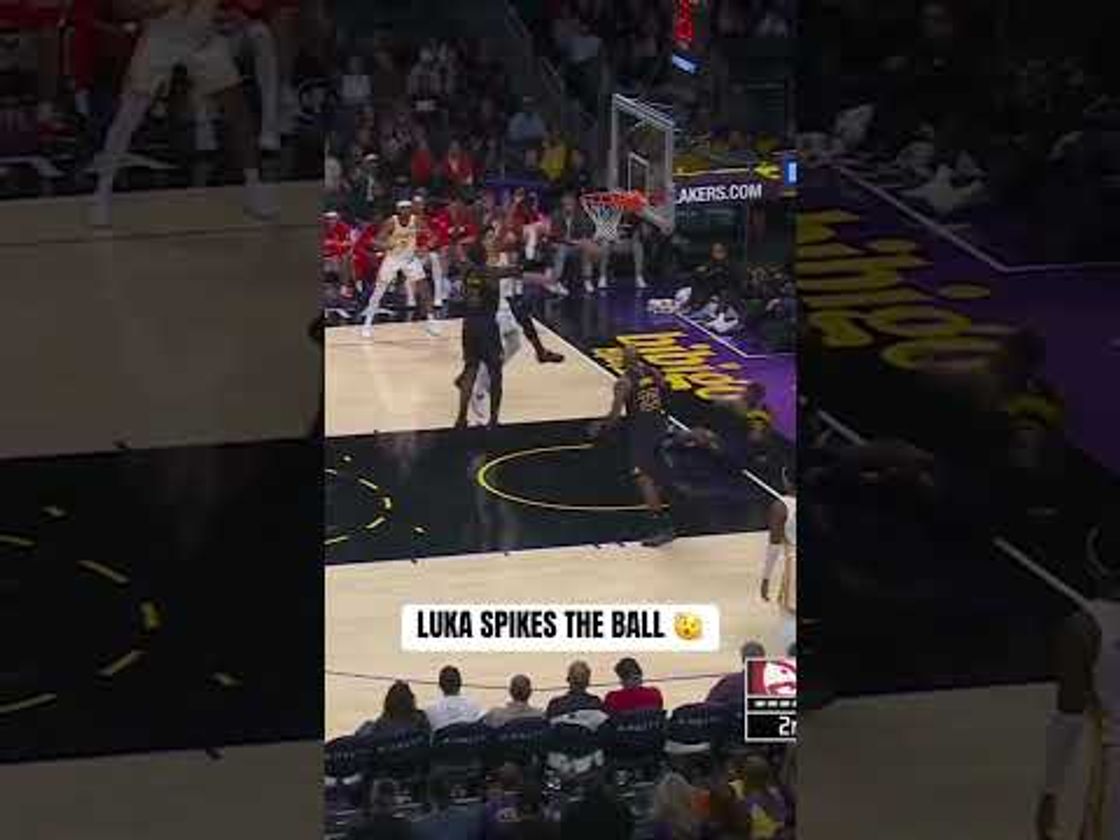 Luka flies in for the volleyball spike rejection