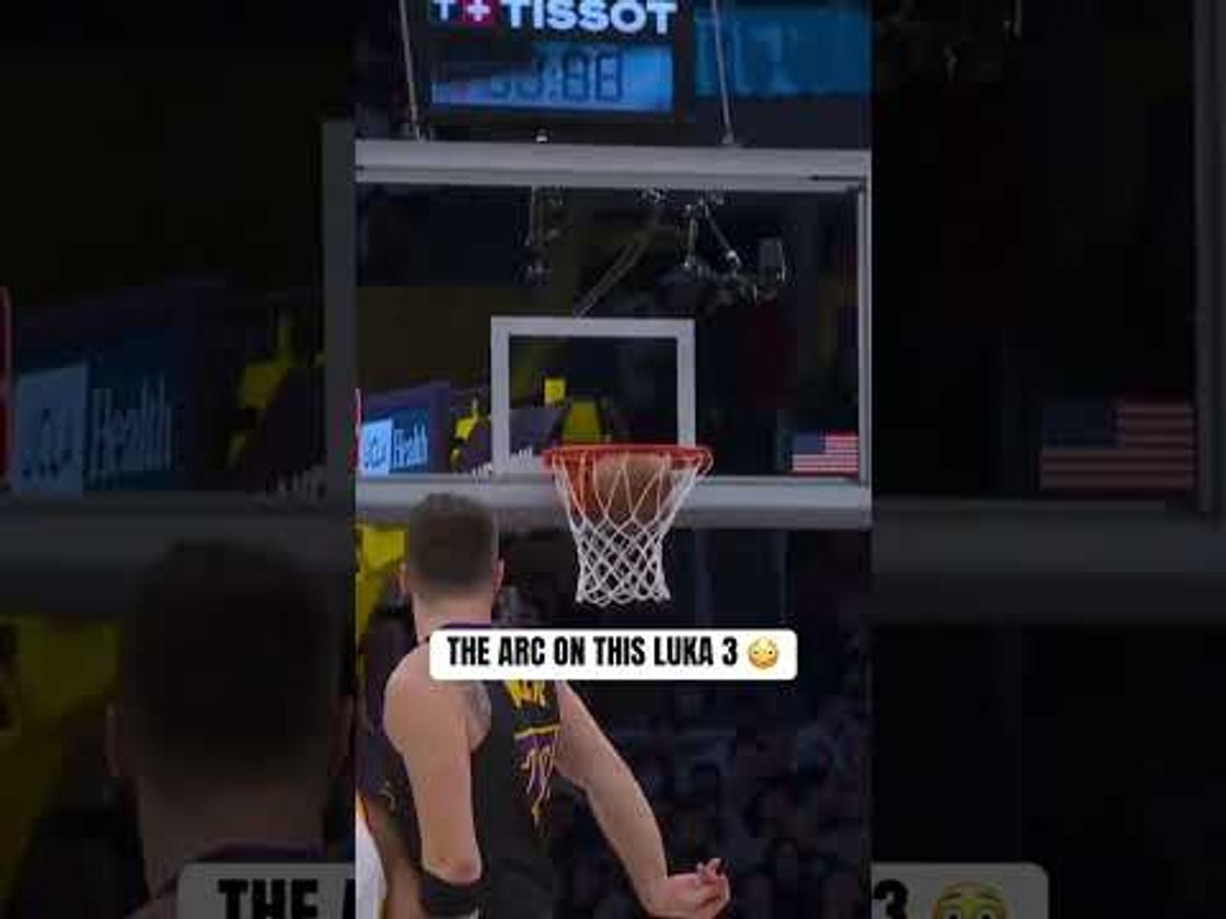 The ball was near the shot clock 🤯