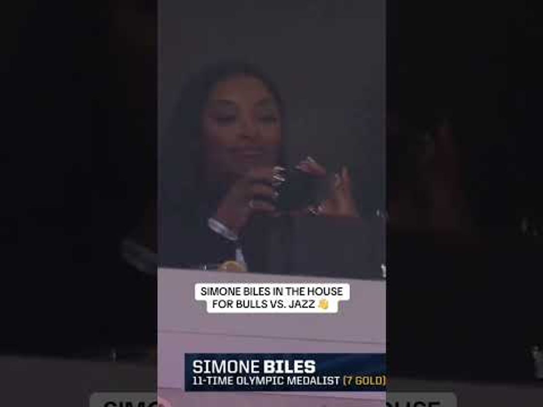 Olympic legend Simone Biles in the house to watch some hoops 🏀 ‼️