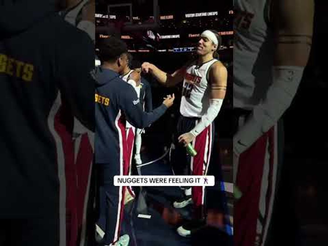Denver Nuggets broke out some loves before tonight’s matchup 😂