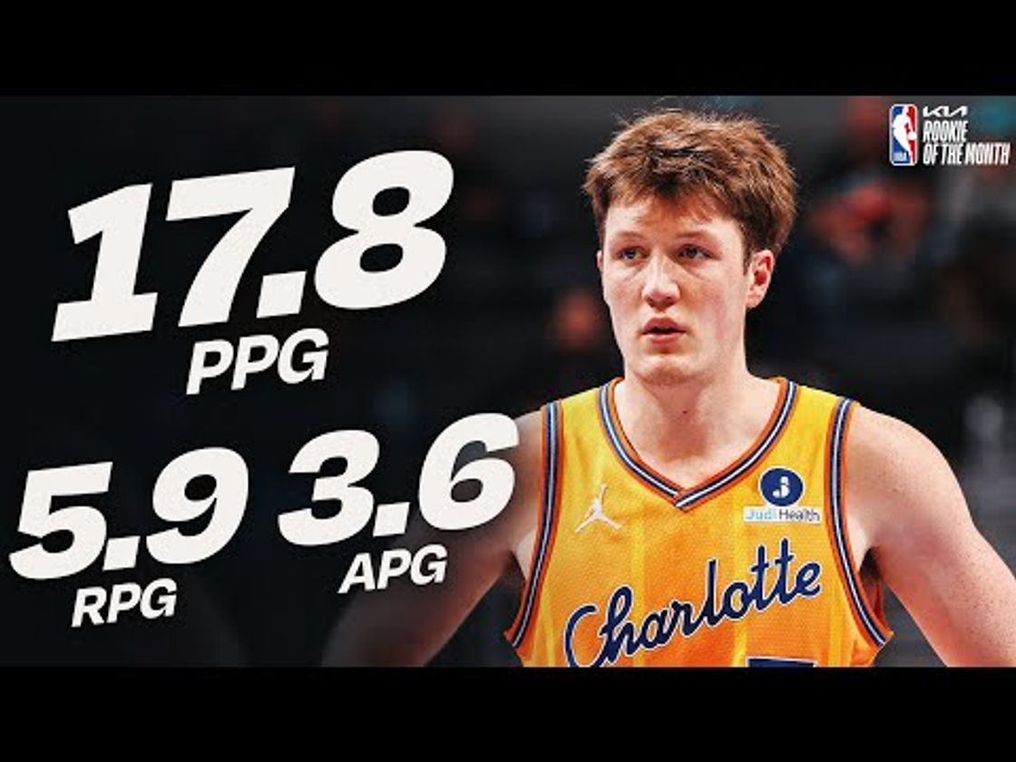 Kon Knueppel Named @kia Eastern Conference Rookie of the Month for January