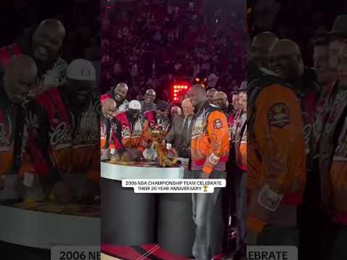The HEAT brought out their 2006 NBA Championship team to celebrate their 20 year anniversary 🏆