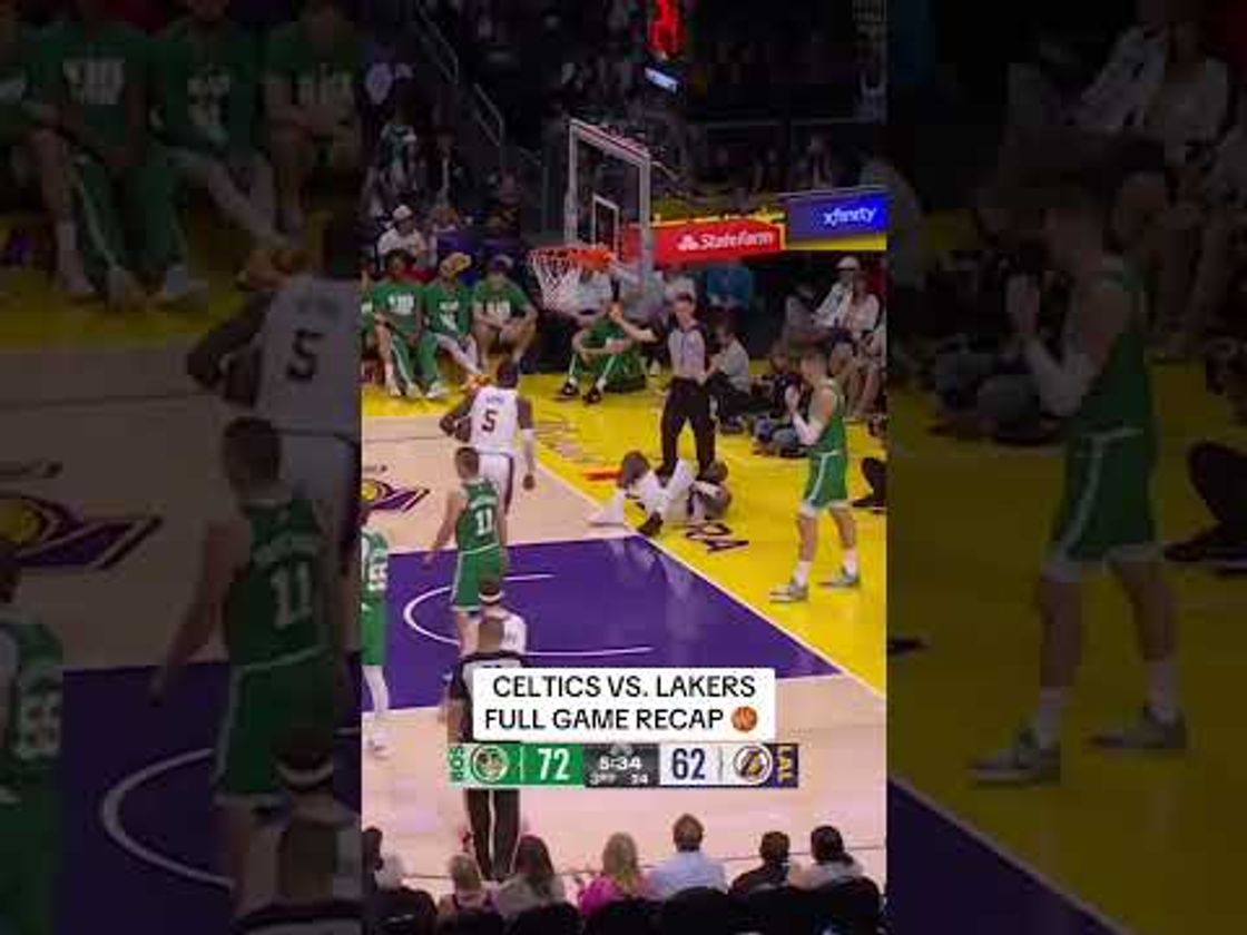 Quick rewind. Full recap. Here’s everything from tonight’s Celtics vs. Lakers matchup ⏪ 🏀