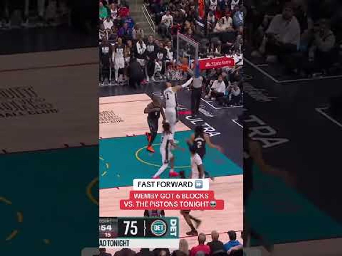 What Wemby did against the team he never had a block against