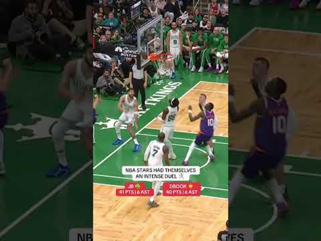 DBook & Jaylen Brown were battling tonight 💪