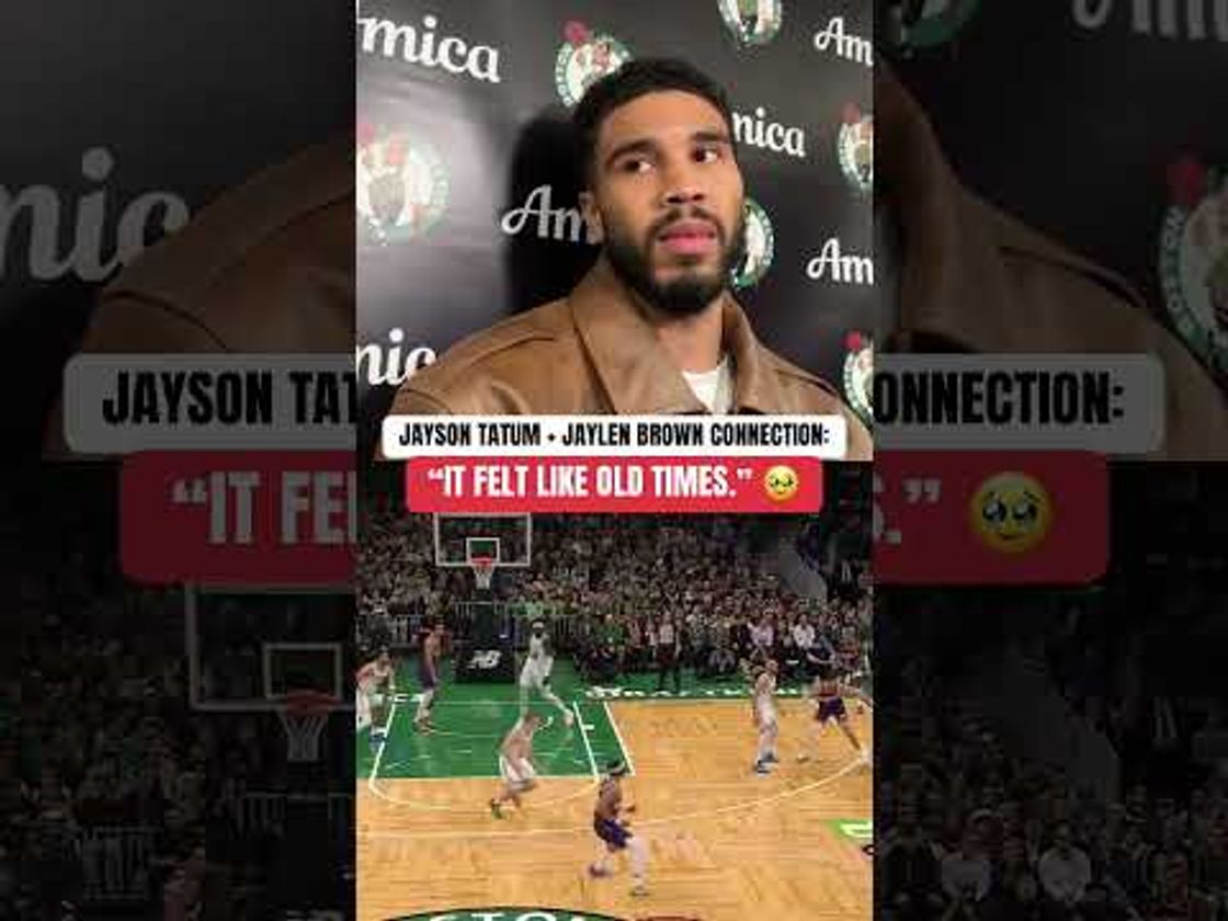 Jayson Tatum is happy to be back with Jaylen Brown working the fastbreak 🤩 (via CelticsCLNS)