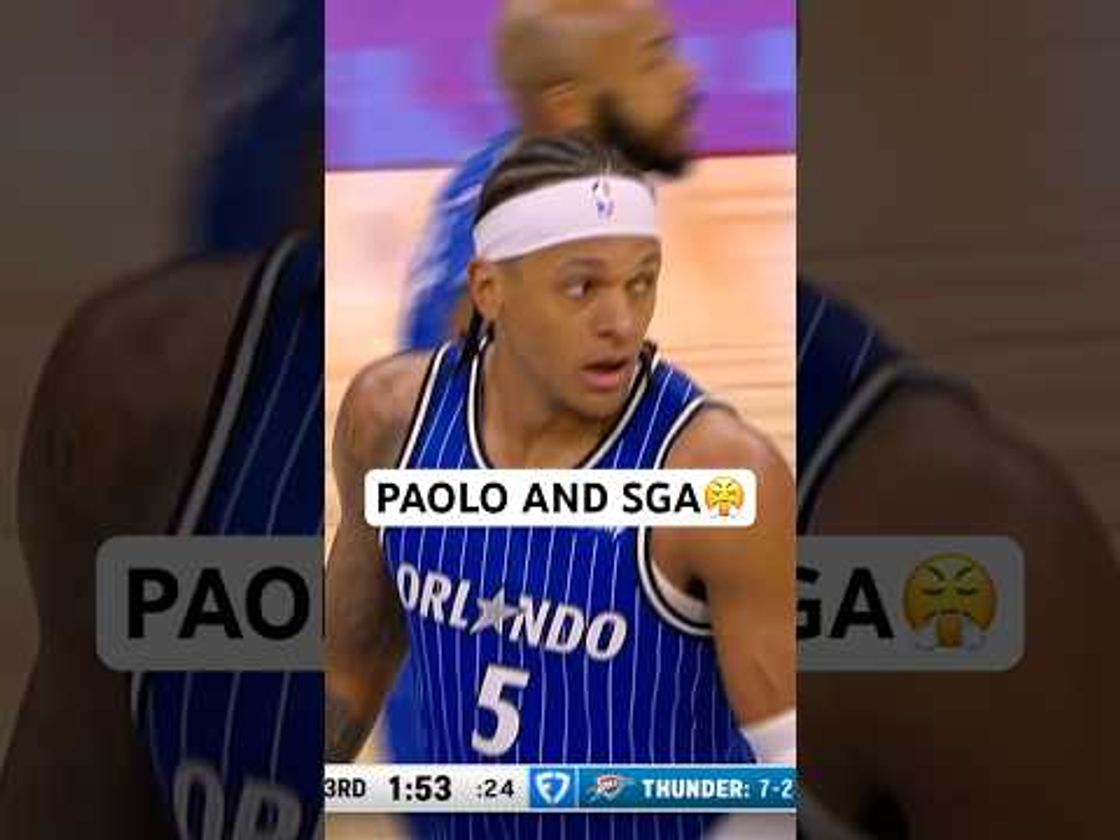 Paolo & SGA going bucket for bucket 🔥