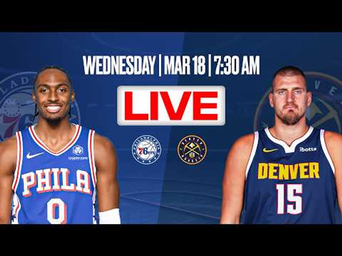 Philadelphia 76ers at Denver Nuggets | Regular Season | [OFFICIAL LIVE STREAM]