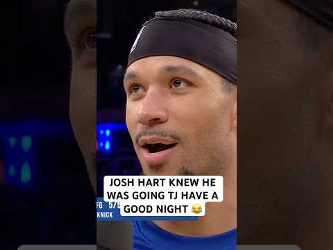 Josh Hart knew he was going to have a good night when Jalen Brunson was out 😂