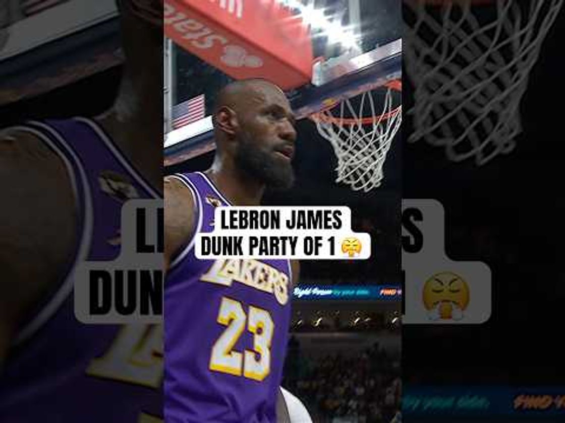 You’re all invited to the King’s dunk party 👑