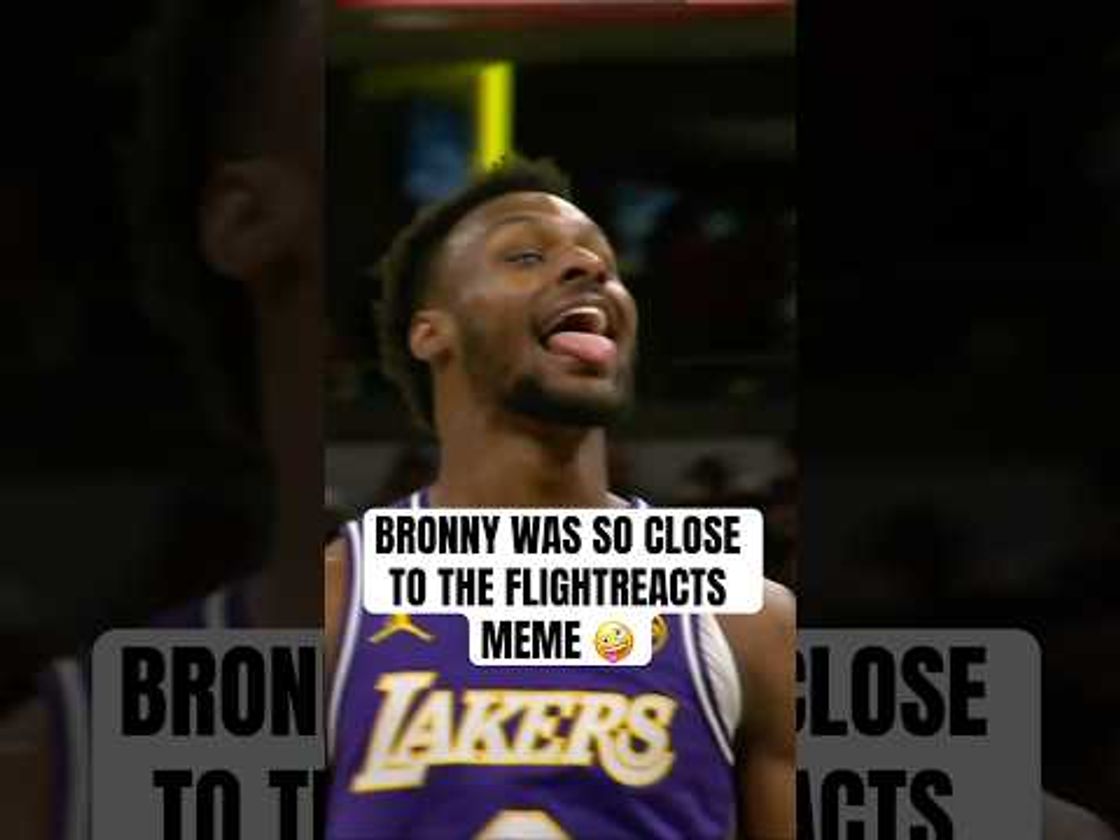 Bronny trolling after his dunk 😂