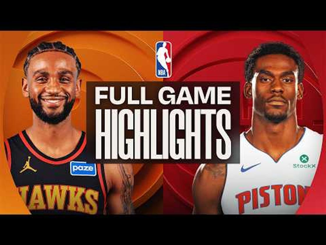 HAWKS at PISTONS | FULL GAME HIGHLIGHTS | March 25, 2026