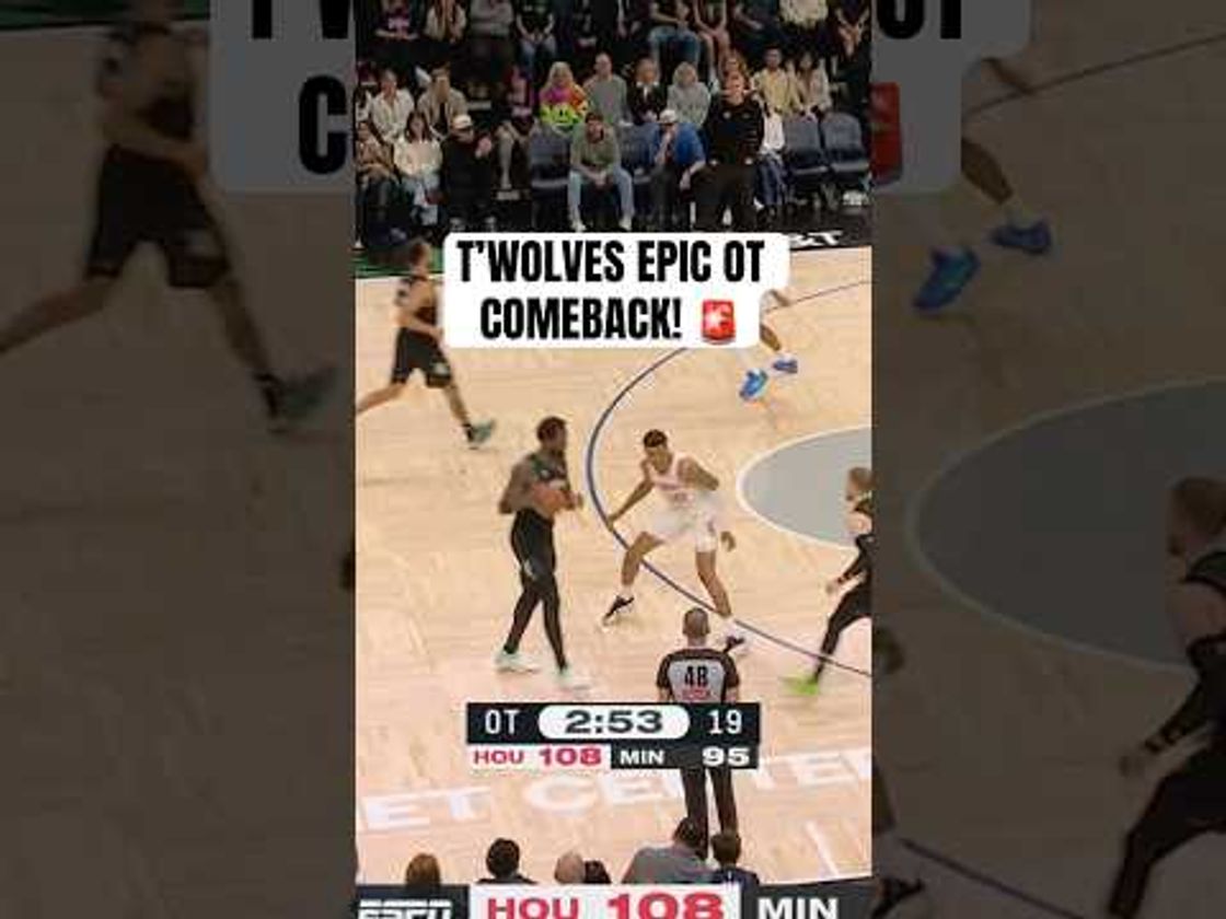 Timberwolves complete insane 15-0 OT comeback!