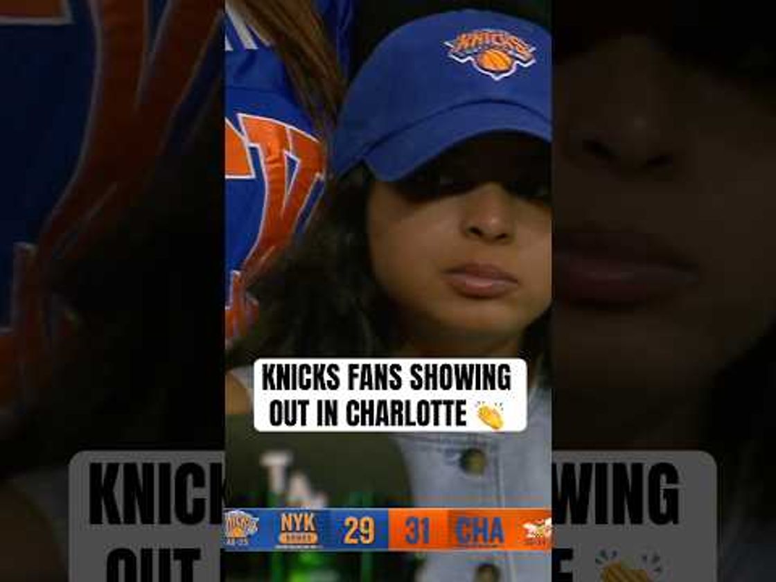 Knicks fans showed up big in charlotte in hopes of seeing their team clinch a playoff berth