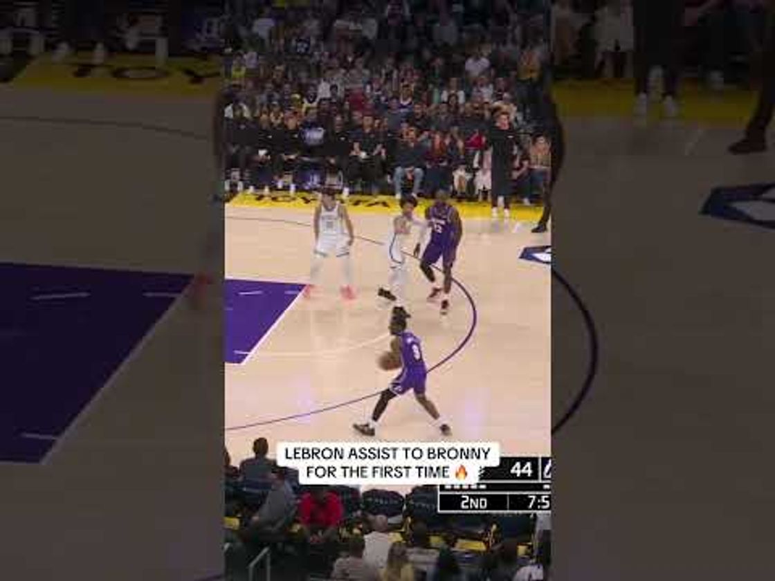 THIS IS THE FIRST FATHER-TO-SON ASSIST NBA HISTORY 🤯