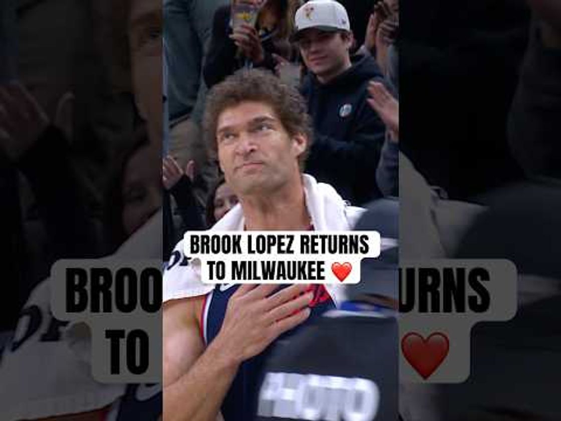 Brook Lopez gets a warm welcome in his return to Milwaukee ❤️