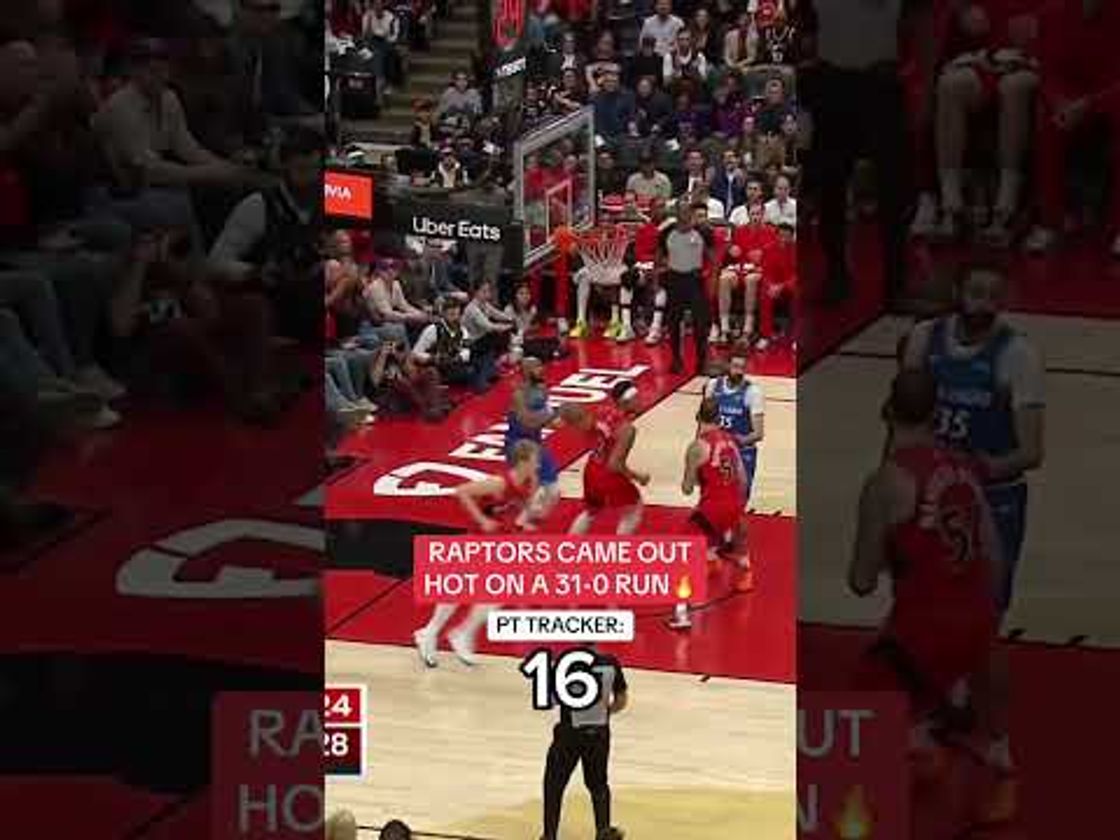 Raptors went on a CRAZY 31-0 run, the biggest unanswered run in the play-by-play era 🔥 📈