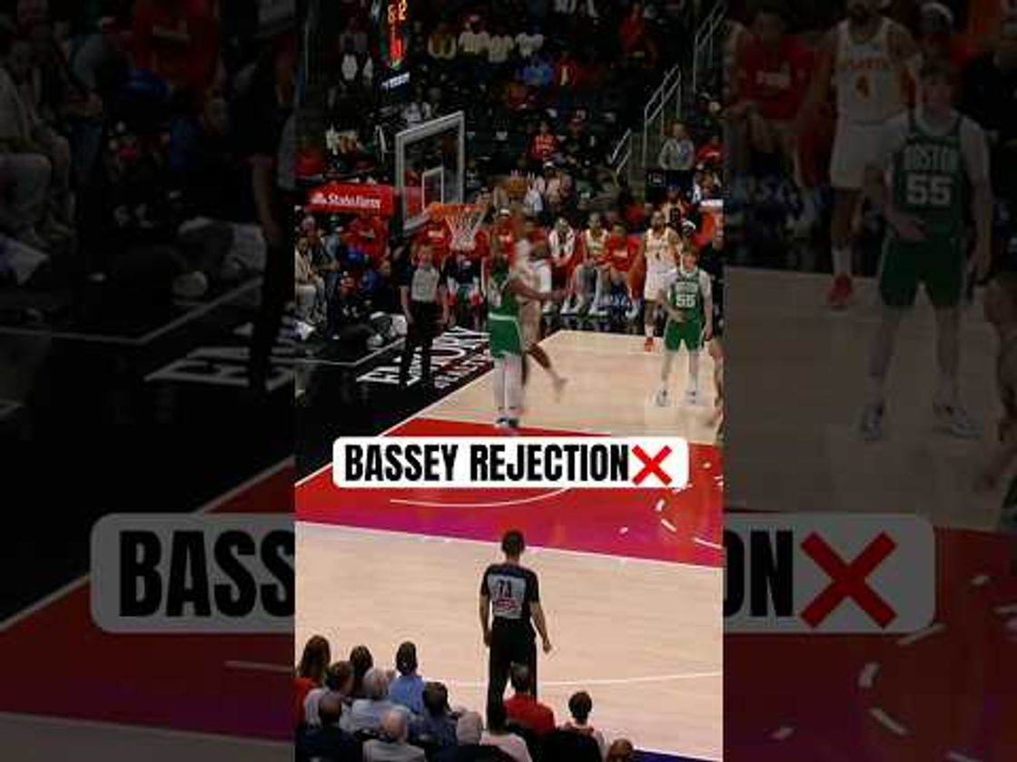 Bassey protects the rim and it leads to a Derrick White three