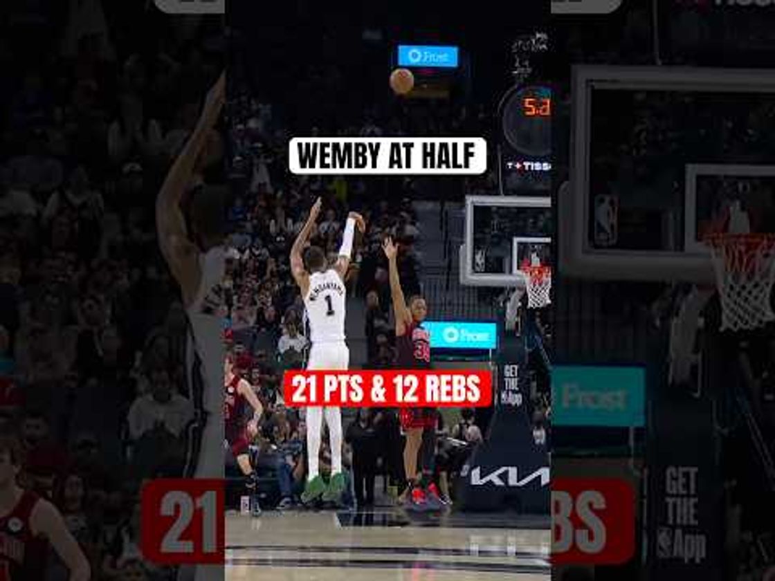 Wemby cooking at half with the step back!