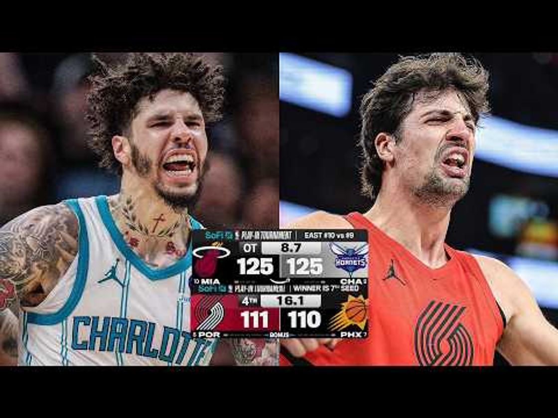 2 THRILLING ENDINGS From Night 1 of the SoFi Play-In Tournament | April 14, 2026