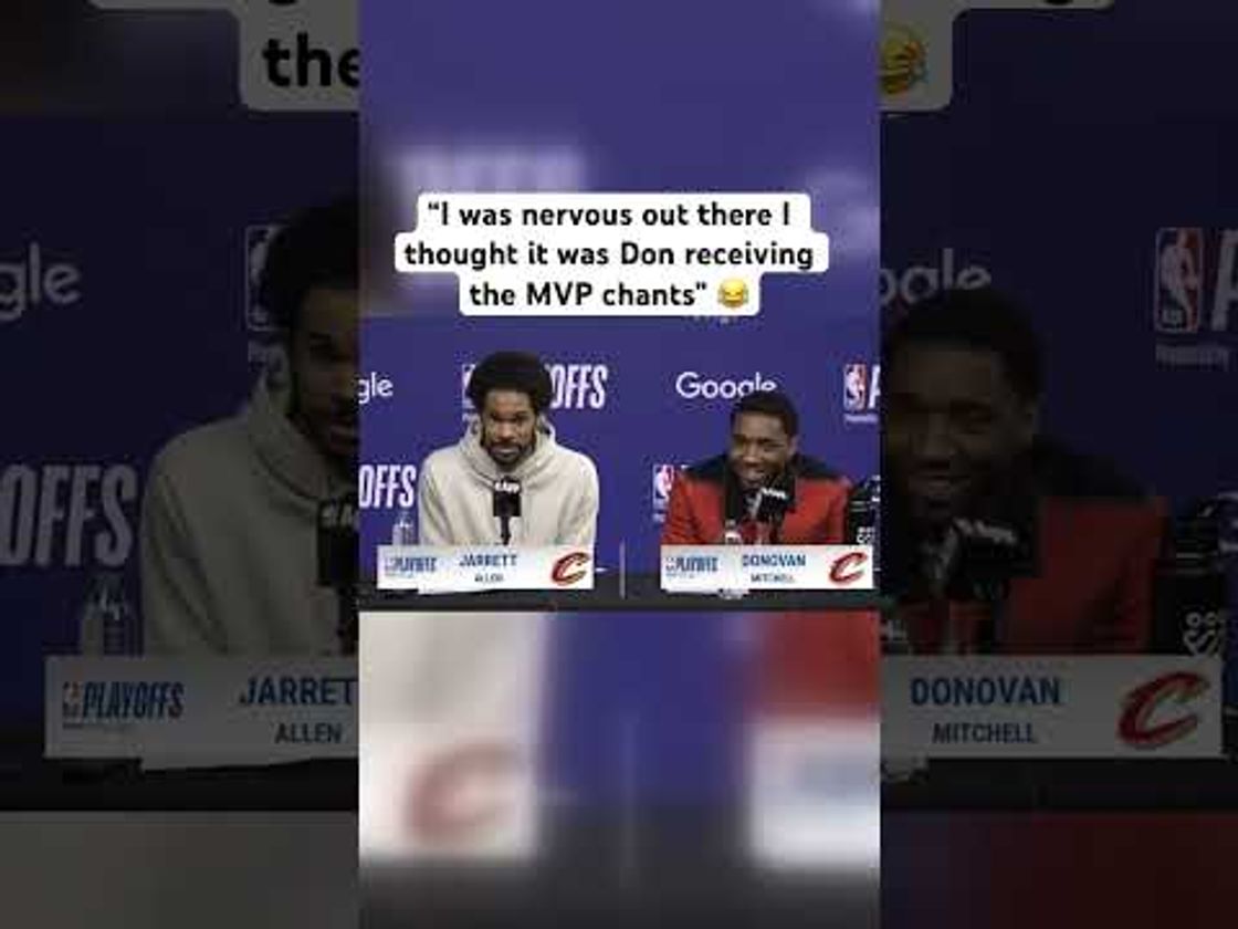 Jarrett Allen couldn’t believe he was getting MVP chants 😂