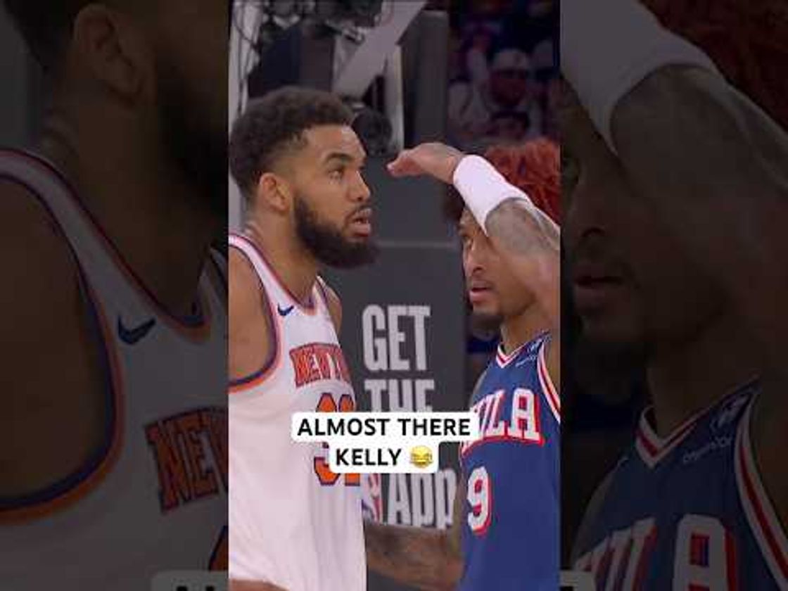 Kelly Oubre making sure KAT is an actual 7 footer 😂