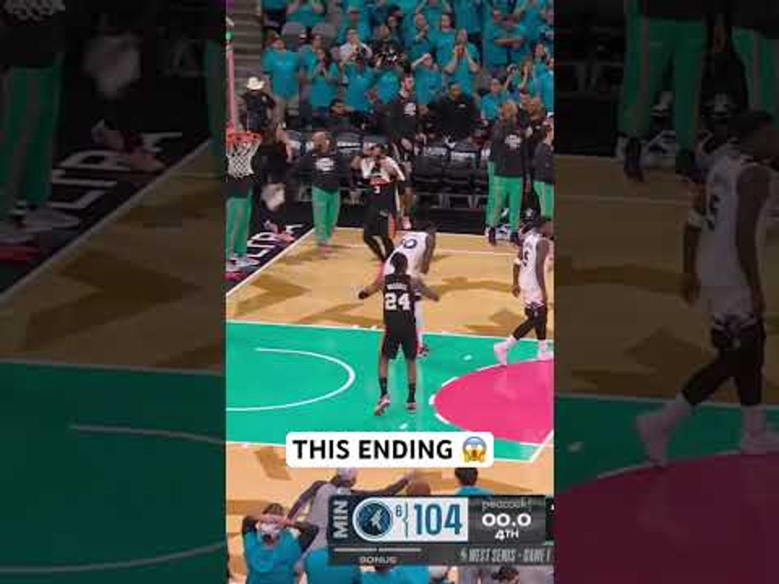 Wild ending Spurs vs Timberwolves 😱