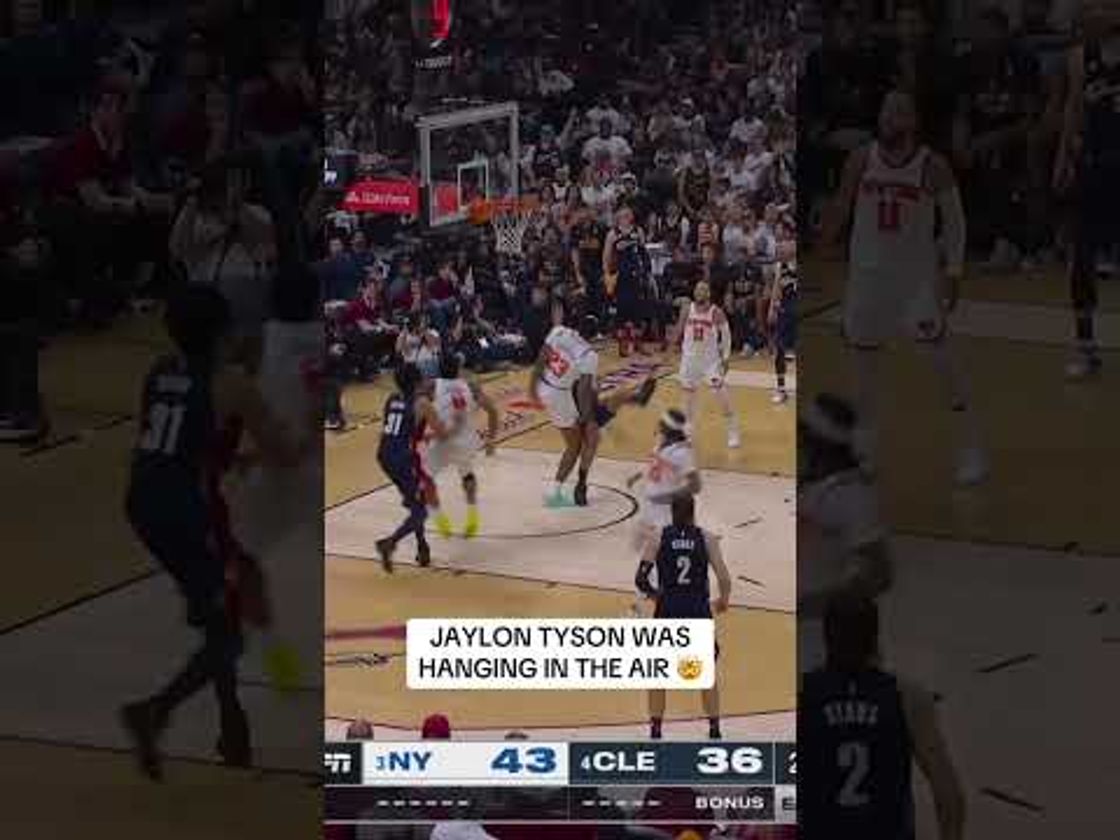 Tyson with an ACROBATIC finish 🤯