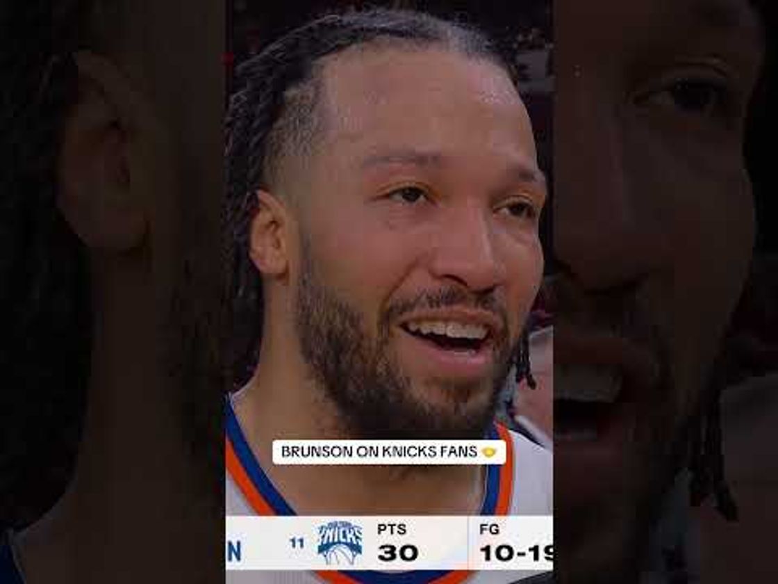 Brunson has a lot of love for Knicks fans 👏